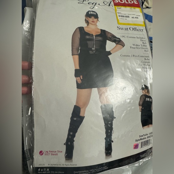 Halloween Disguise Swat Officer Whole Kit Sz 1X/2X Unused in package - Picture 3 of 8